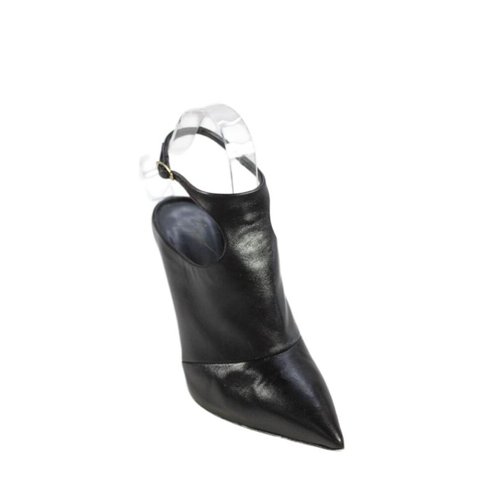 Giuseppe Zanotti Design Womens Leather Pointed Toe Slingbacks Black Size 37 7